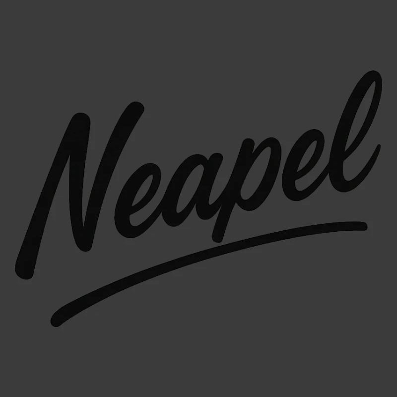 Neapel Script Schriftzug