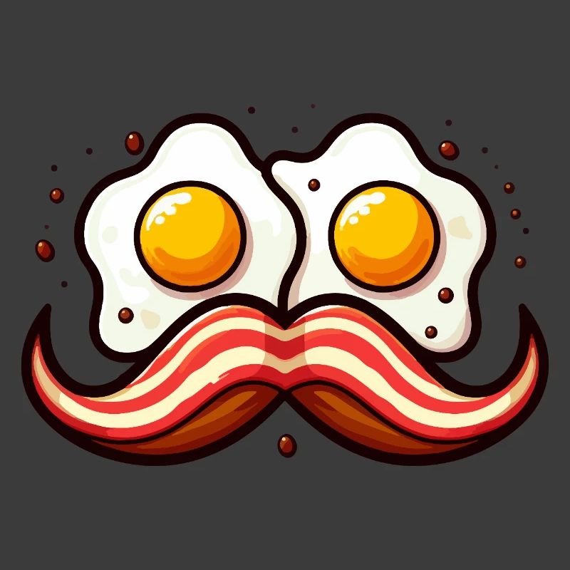 Retro Egg Mustache
