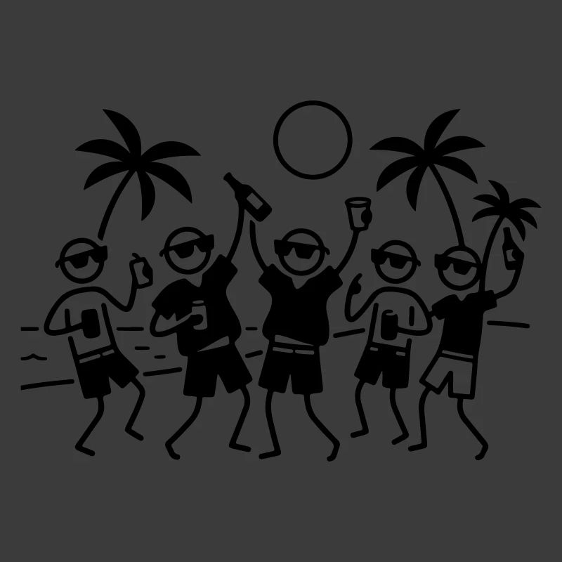 Party Group Beach