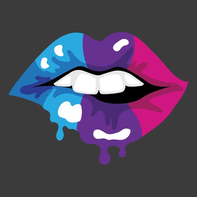 Farbige Lippen