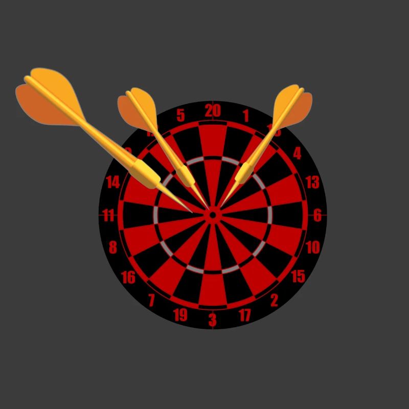 Fléchettes Flèches et jeu de fléchettes