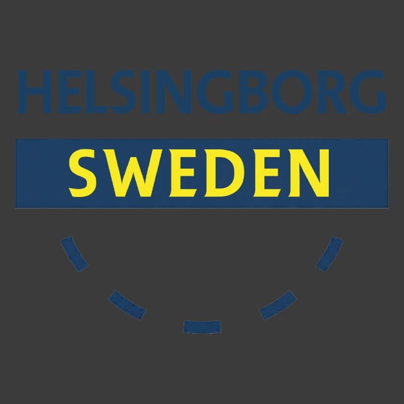 Hellsingborg blau-gelbes Stadtschild