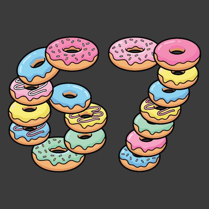 Pastel Donut Stack 67 Muster