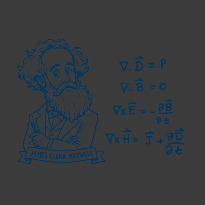 Maxwell et les équations en bleu