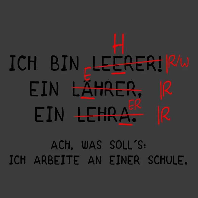 Ich bin Lehrer! (schwarz)