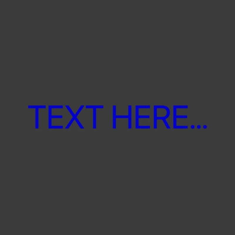 Plain Text Blue Text Print