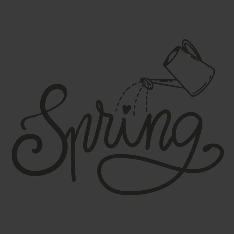 spring frühlingsbeginn garten gießen beet
