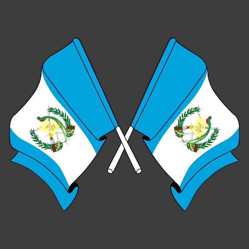 Zwei Flaggen Guatemala
