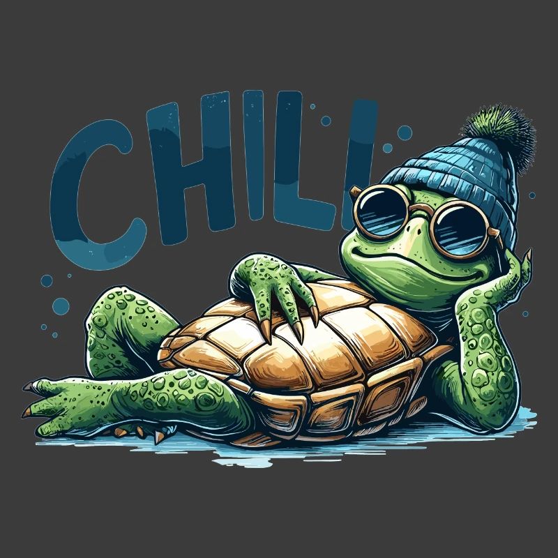 Chill Toad Turtle Cool Chill Gift