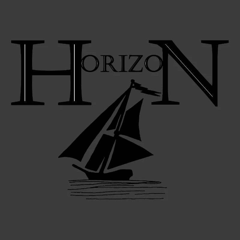 Segelboot am Horizont