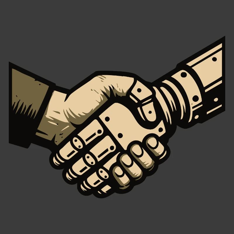 Handshake between man and machine