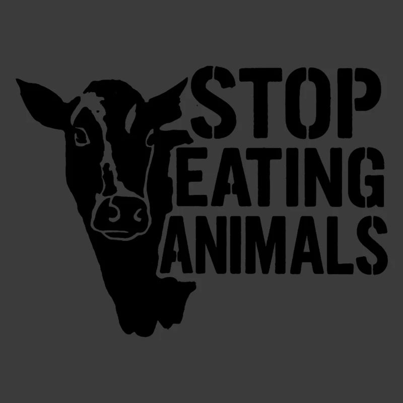 Kuhsilhouette Stop Eating Animals