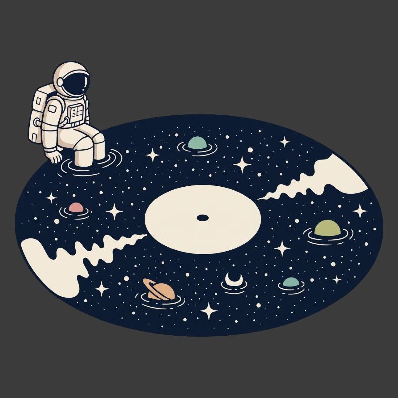 Kosmische Vinyl-Astronauten-Weltraummusik