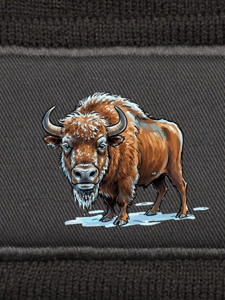 Wisent im Eisfeld