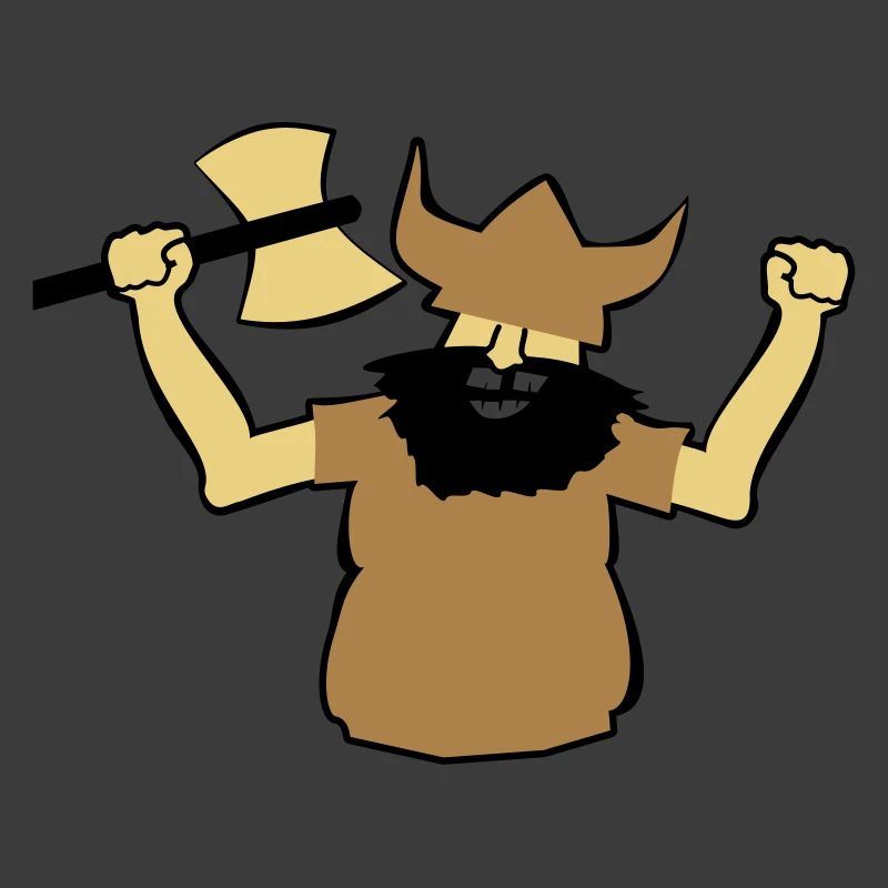 Wikinger Mann Geschenk stark Axt Bart Idee früher