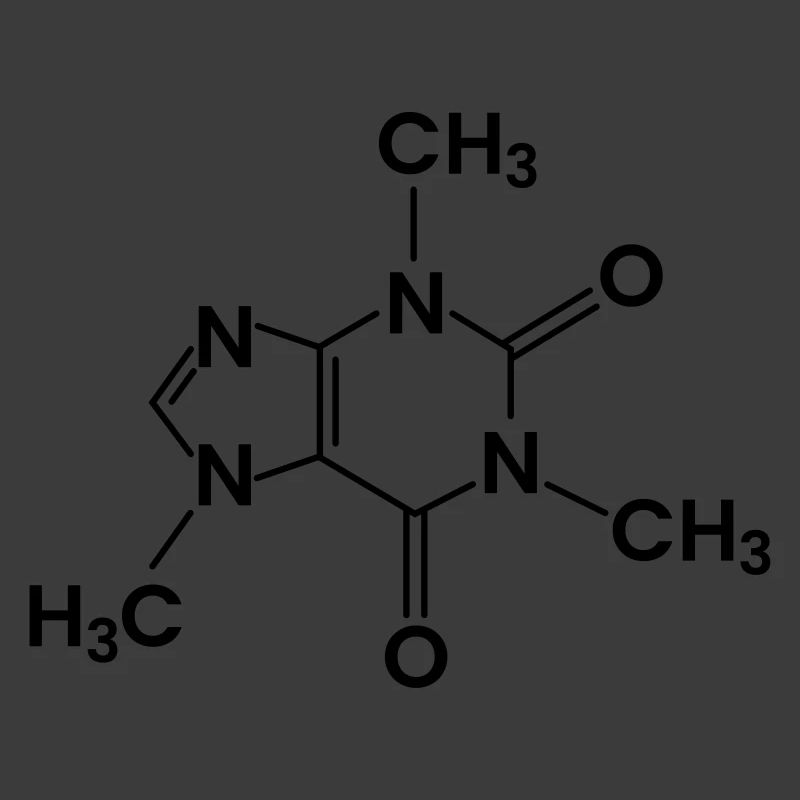 Coffee Chemical Structure Caffeine