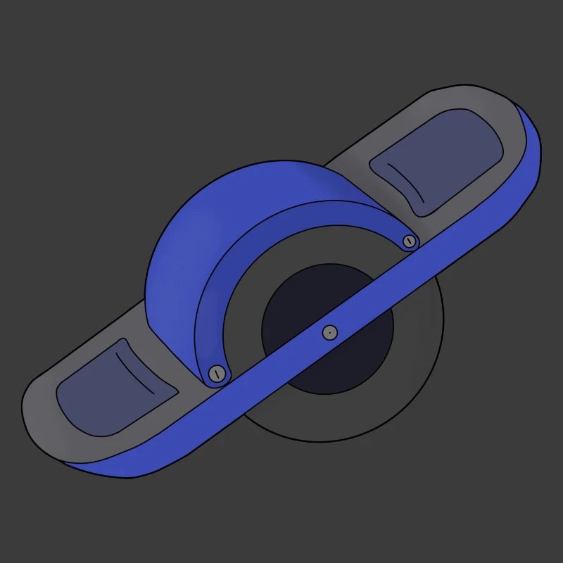 Blau Ein Rad