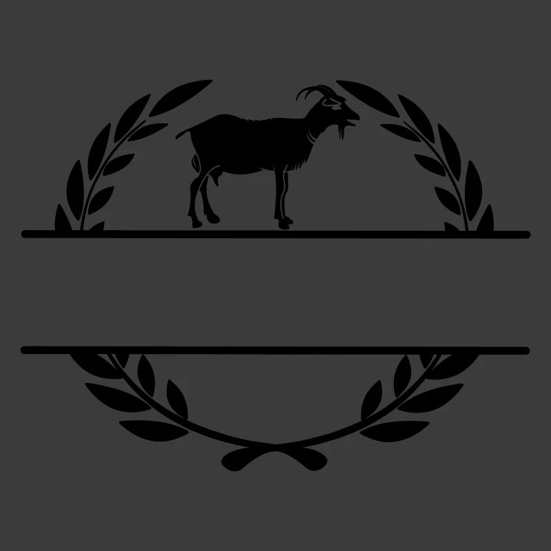 Ziegenkäse Monogramm Lorbeerkranz
