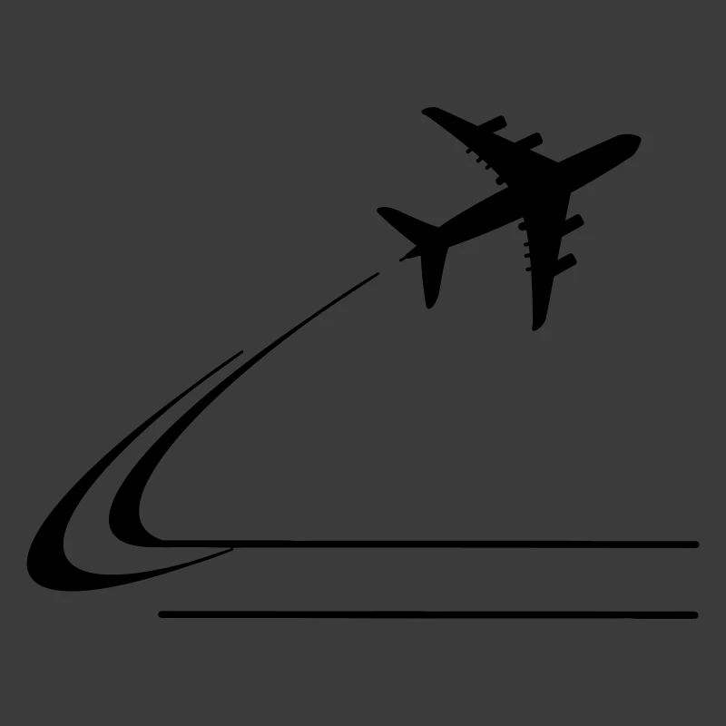 Vom Flugzeug wegfliegen