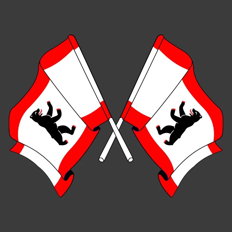 Zwei Flaggen Berlin