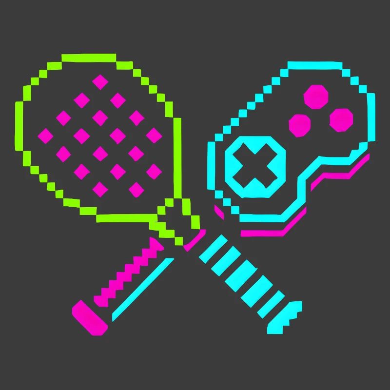 Retro Arcade Neon Paddel