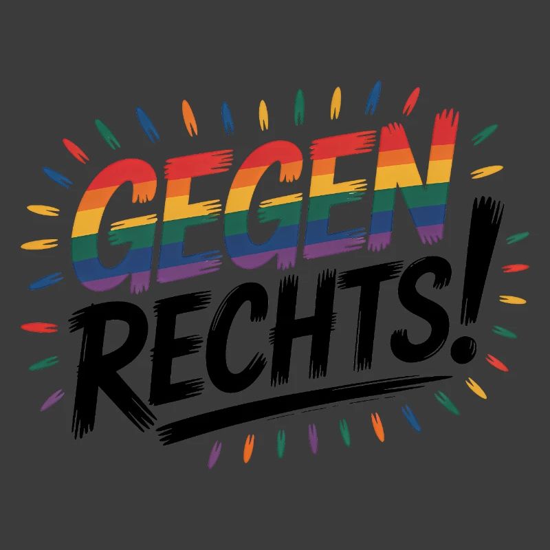Against the Right - Cool Pride Logo