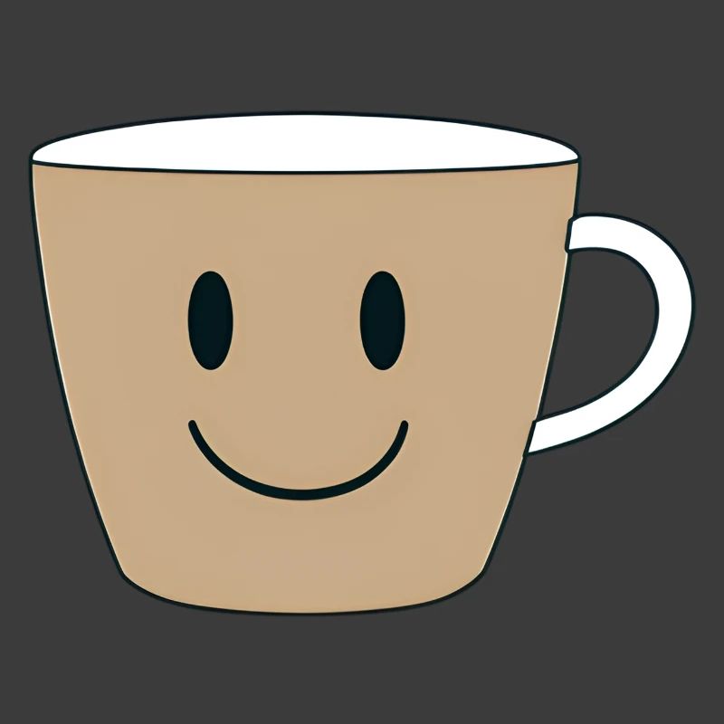 Lächelnder Kaffeebecher Design