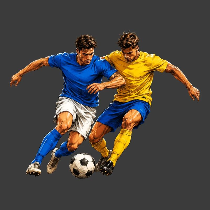 Fußball Zweikampf