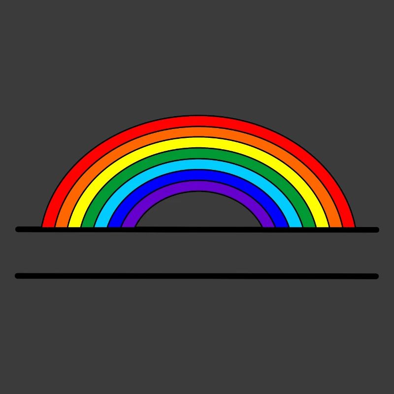 Regenbogen-Namensbanner