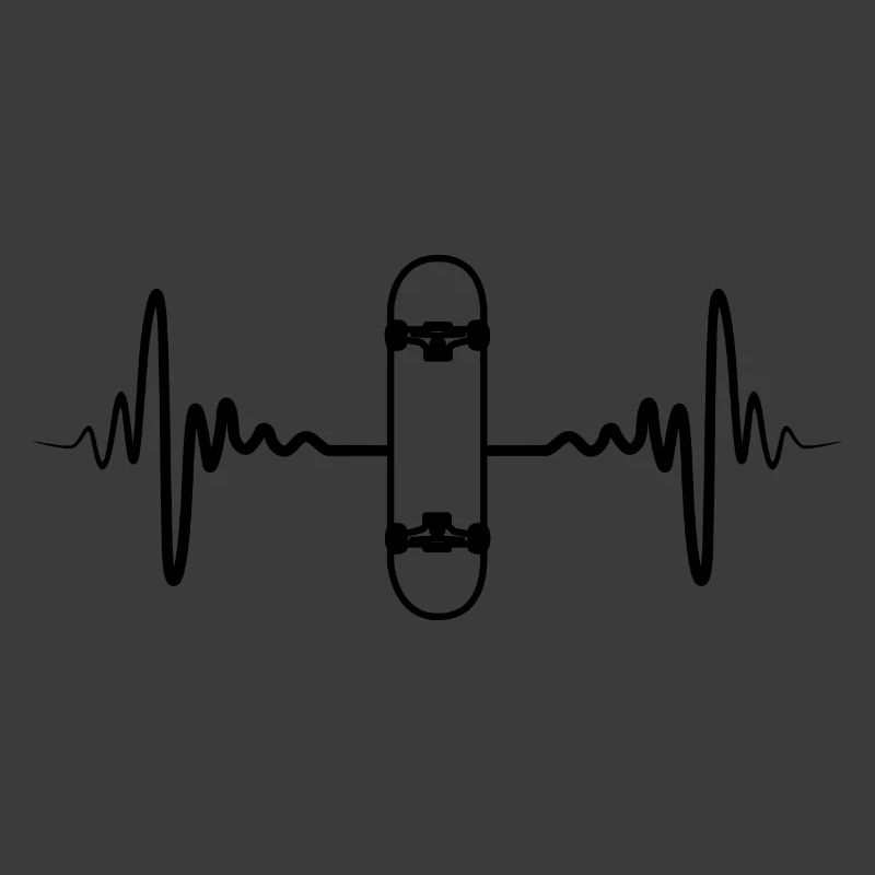 Fréquence du pouls du skateboard