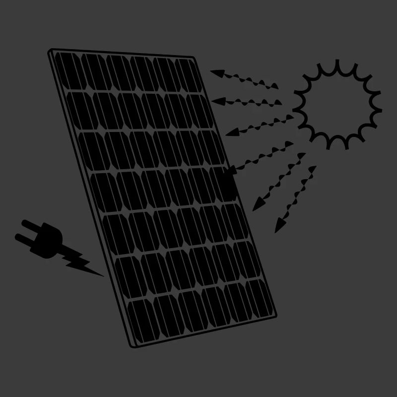 Solar panel with sun