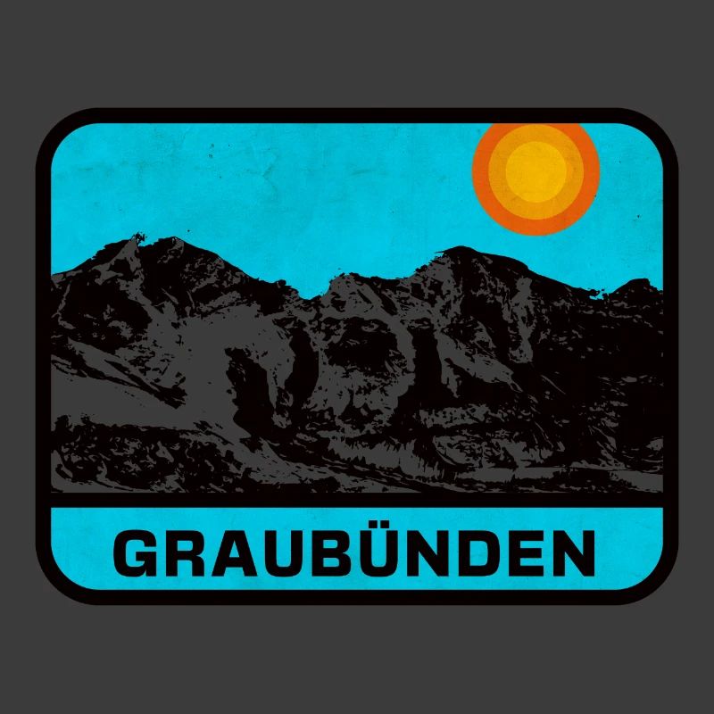 Graubünden Panorama Sonnenrand