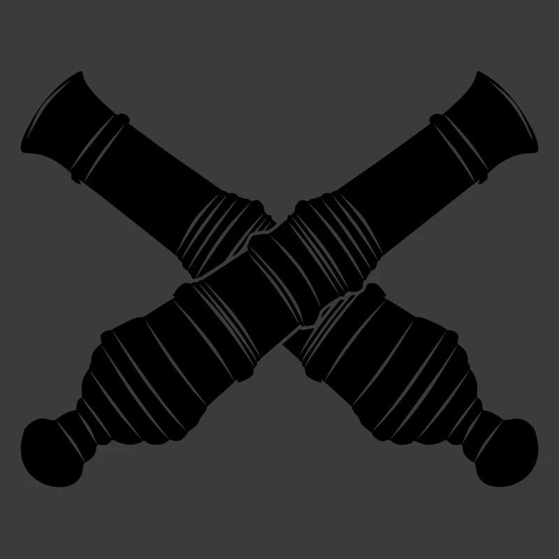 Deux canons croisés