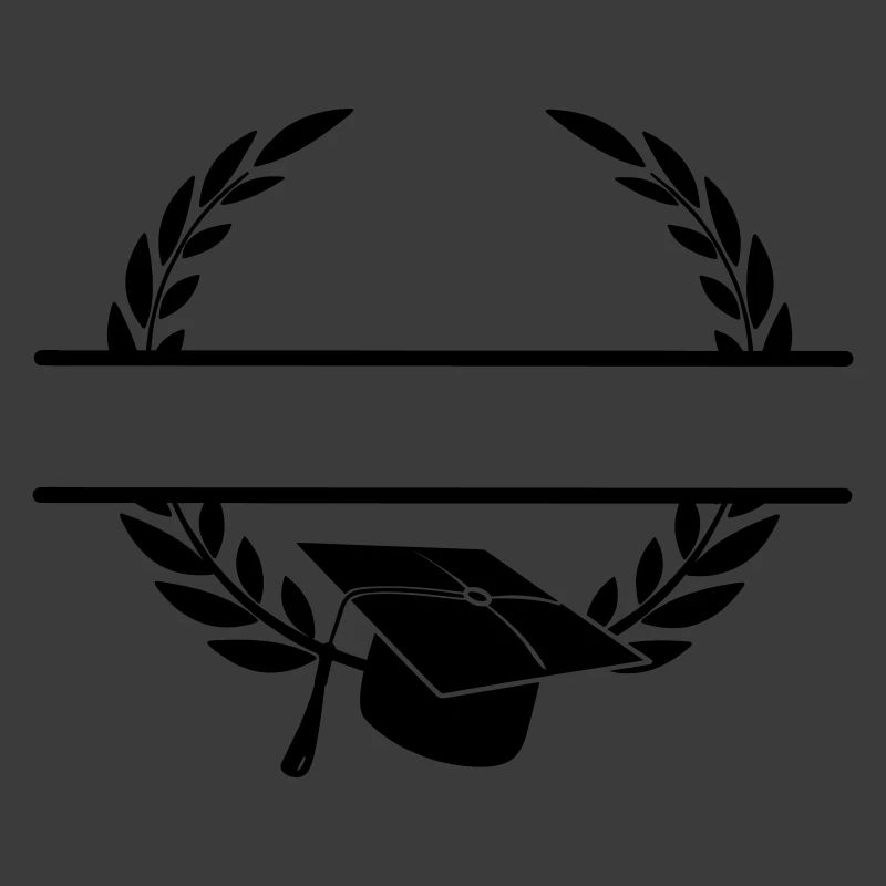 Successful cap in laurel wreath monogram