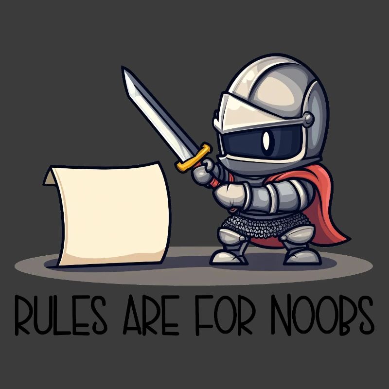 Cute Knight vs Scroll – Rules Are For