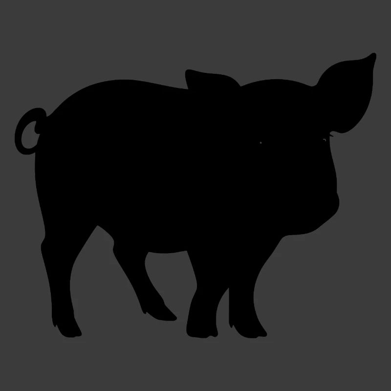 Niedliche Schweinesilhouette