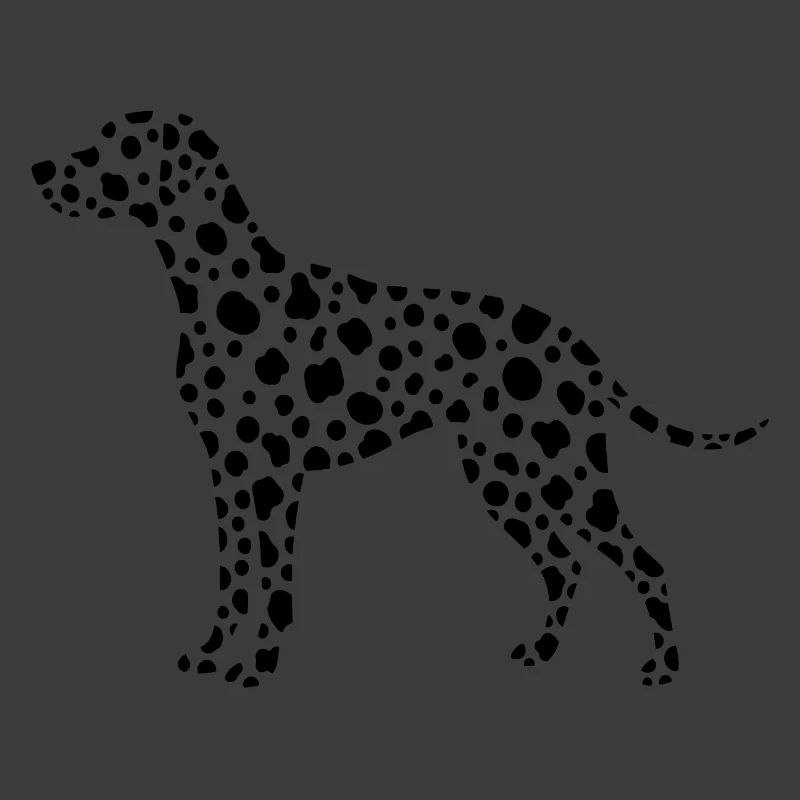 Conception de points de silhouette dalmate