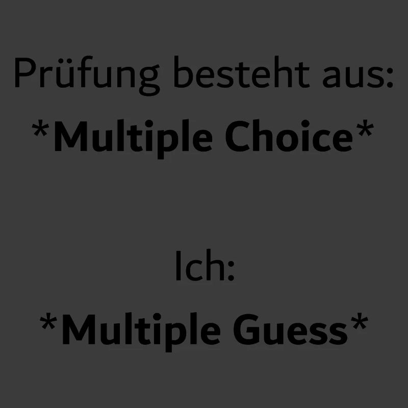 Unispruch "Multiple Choice" Geschenk, Studenten