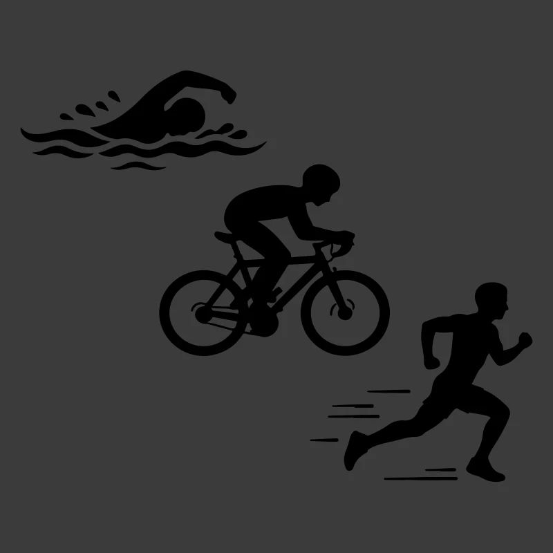 Triathlon Silhouette Triathlet