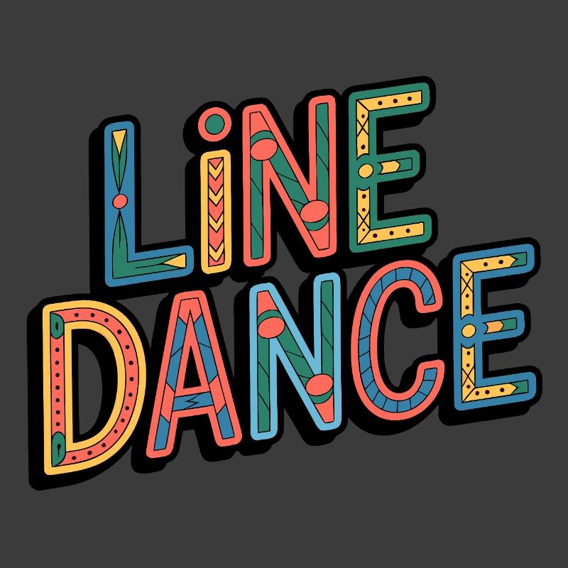 Line Dance Western Schriftzug
