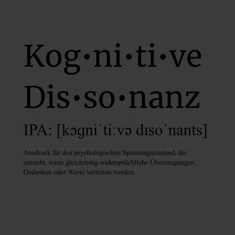 Dissonance cognitive