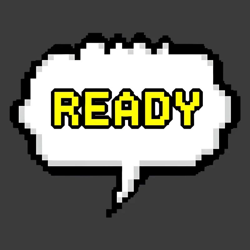 Bulle de dialogue Pixel Ready