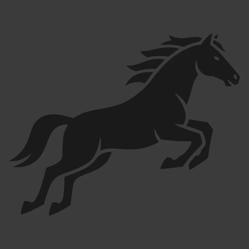 Springendes Pferd Silhouette