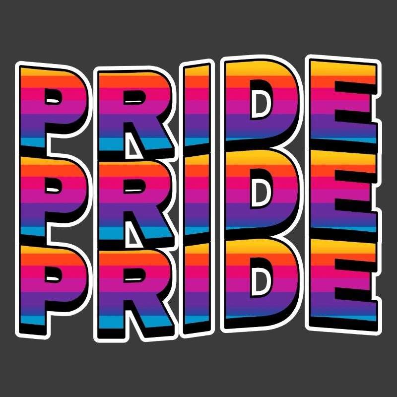 Pride Rainbow Lettering