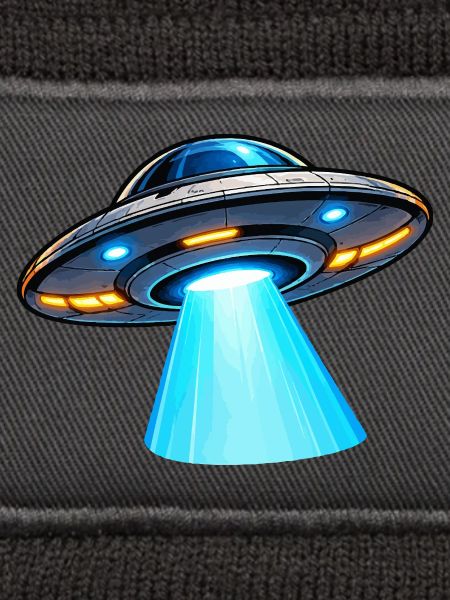 UFO Lichtstrahl Alien-Design