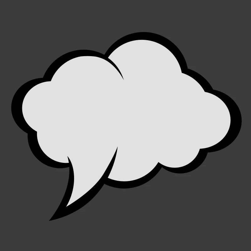 Comic speech bubble