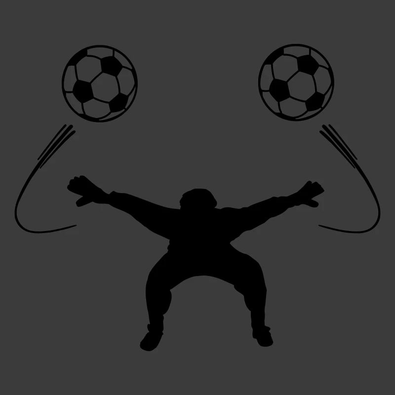 Torwart oder Torwartschattenfigur