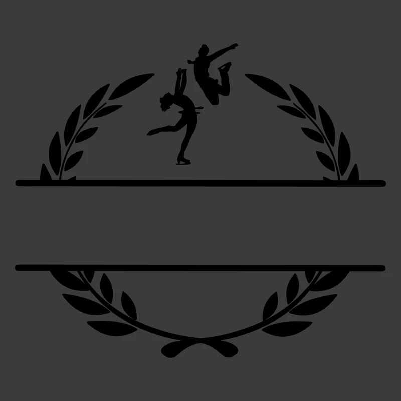 Eistanz oder Eiskunstlauf im Lorbeerkranz