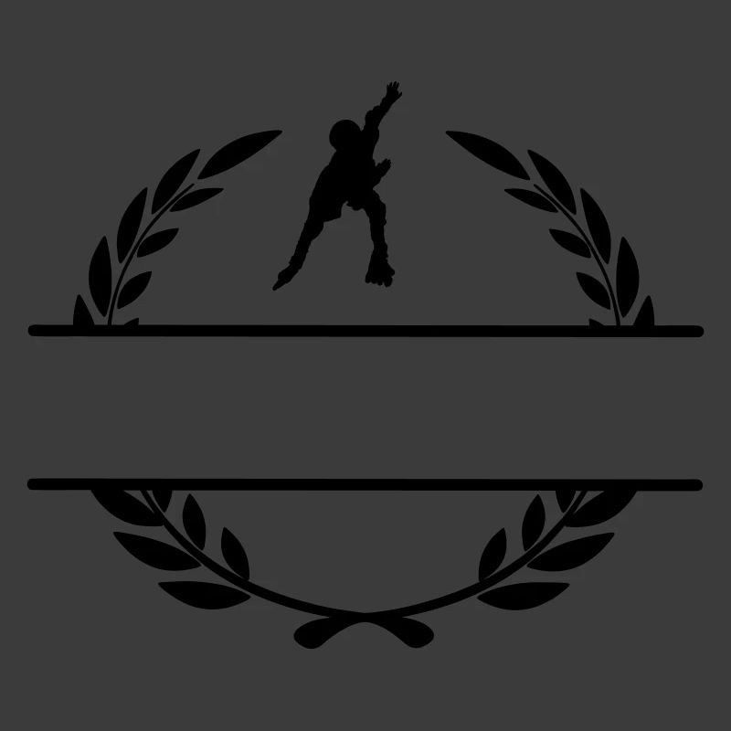 Rochen mit Lorbeerkranz-Monogramm