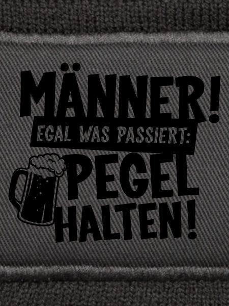 Männer Pegel halten Bier